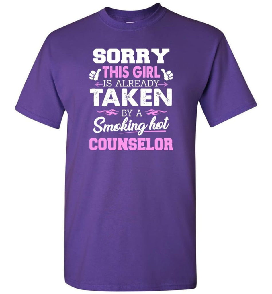 Counselor Shirt Cool Gift for Girlfriend Wife or Lover - Short Sleeve T-Shirt - Purple / S