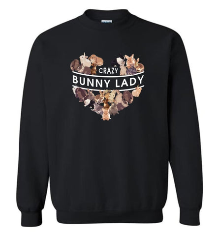 Crazy Bunny Lady - Sweatshirt - Black / M - Sweatshirt