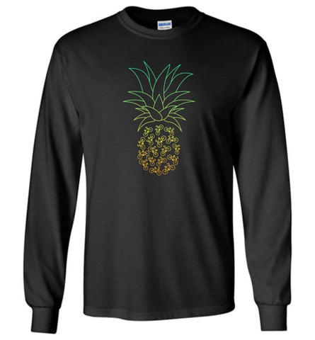 Cyclelogical Pineapple Bike Bicycle Graphic - Long Sleeve - Black / M - Long Sleeve