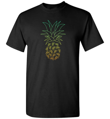 Cyclelogical Pineapple Bike Bicycle Graphic - T-Shirt - Black / S - T-Shirt