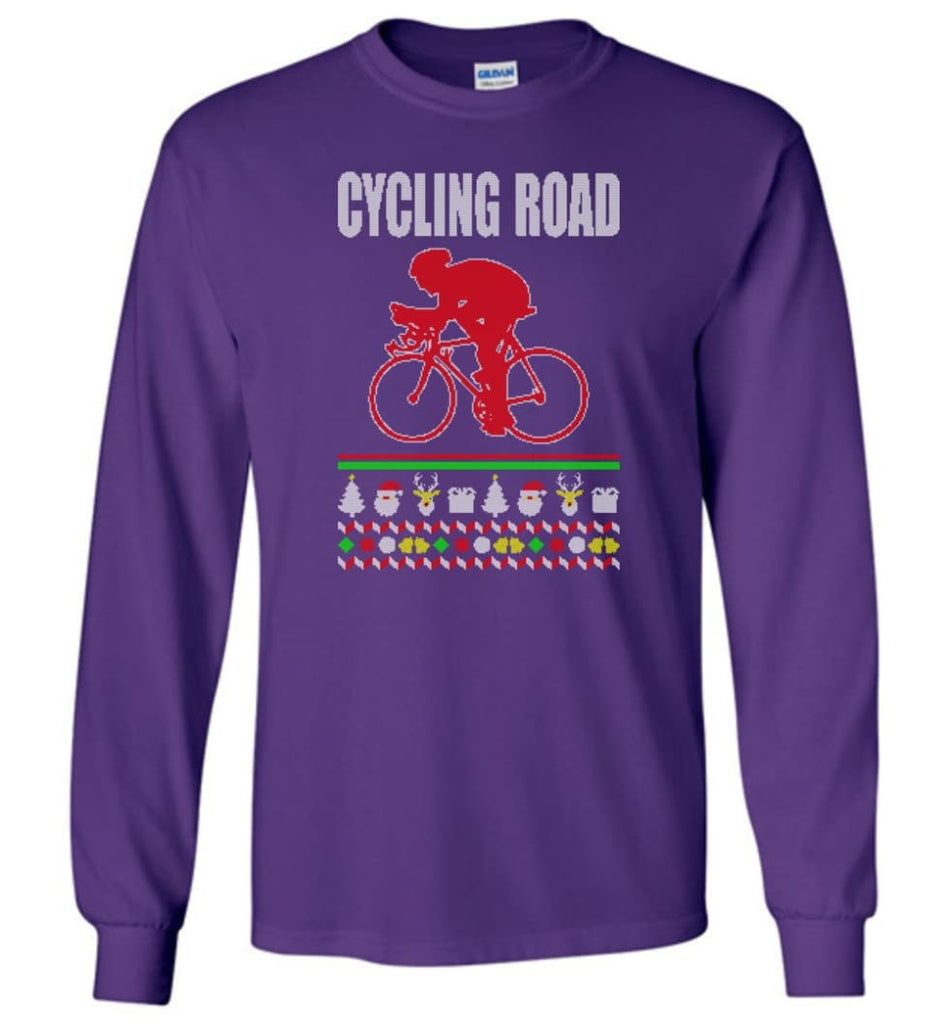 Cycling Road Ugly Long Sleeve - Purple / M