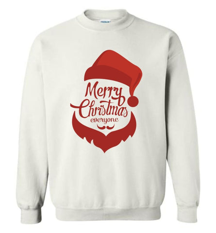 Dabbing Santa Christmas Sweater Merry Christmas Everyone Christmas Pregnancy Shirts Sweatshirt - White / M