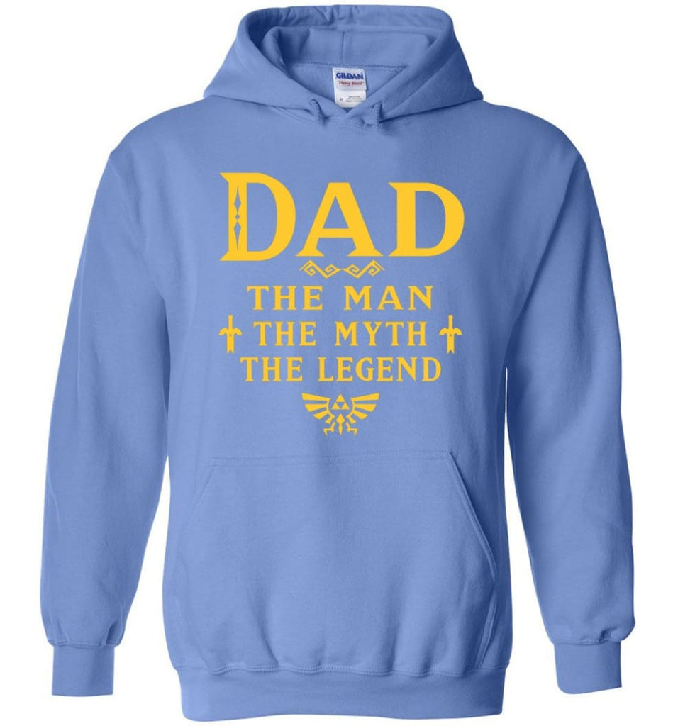 Dad The Man Myth The Legend Christmas Gift For Dad Father Hoodie - Carolina Blue / M