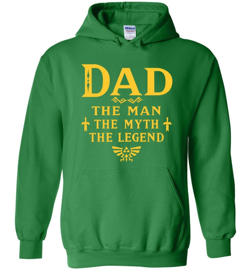 Dad The Man Myth The Legend Christmas Gift For Dad Father Hoodie - Irish Green / M