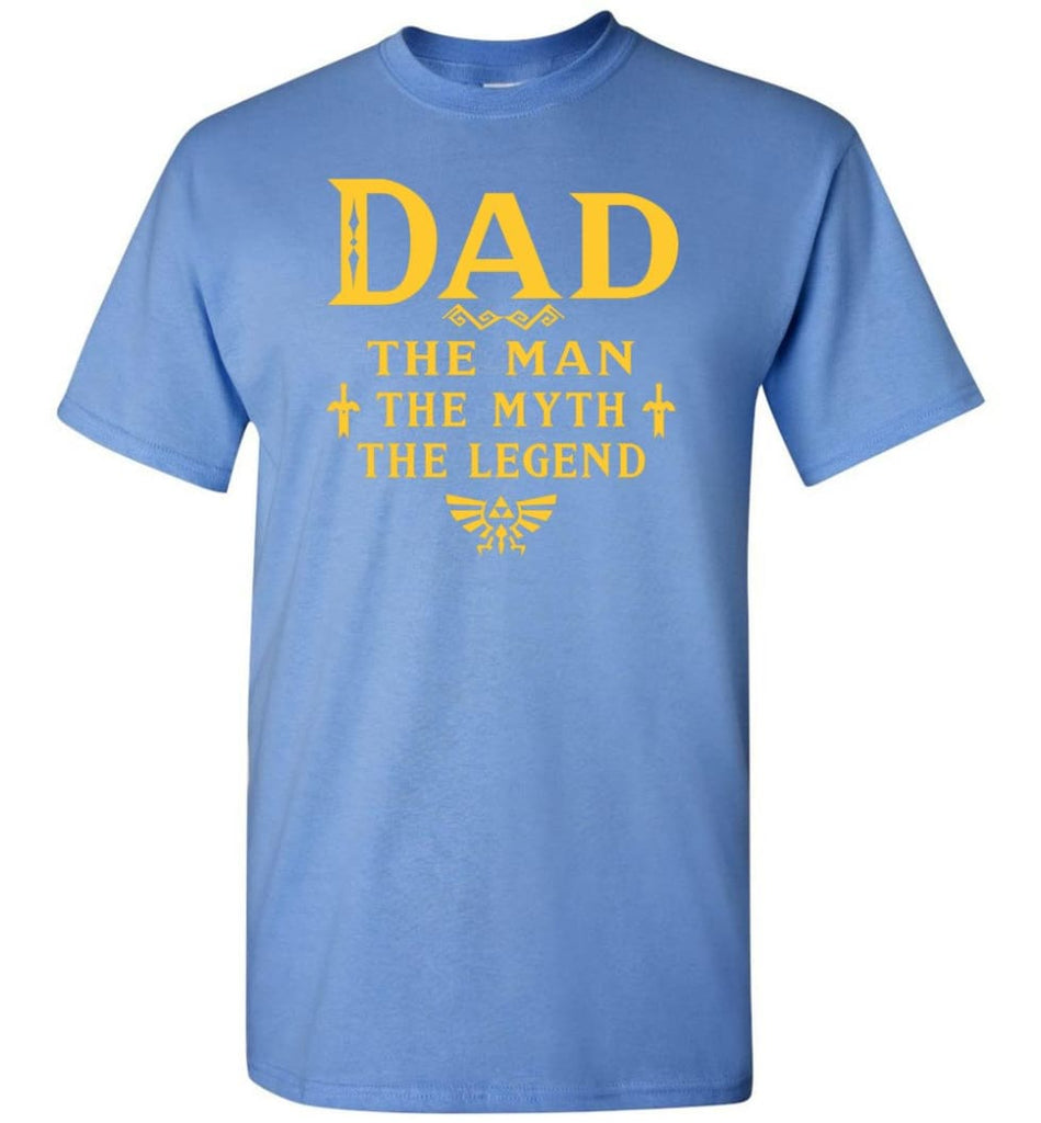 Dad The Man Myth The Legend Christmas Gift For Dad Father - Short Sleeve T-Shirt - Carolina Blue / S