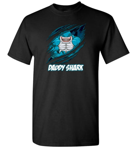 Daddy Shark New Dad Cute Baby Father’S Day Gift - T-Shirt - Black / S - T-Shirt