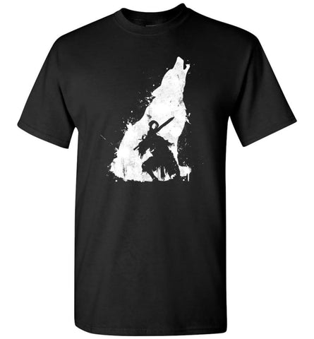 Dark Souls 2 WOLF HeroT shirt Sif The Great Grey Wolf Video Game Dark Souls T-Shirt - Black / S