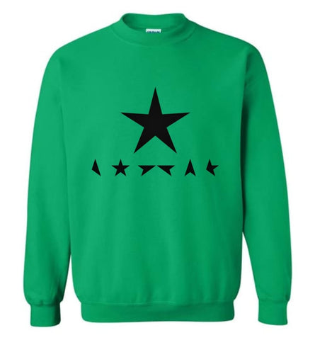 David Bowie Shirt Starman Heroes Sweatshirt Black Stars Hoodie And Sweatshirt - Irish Green / M