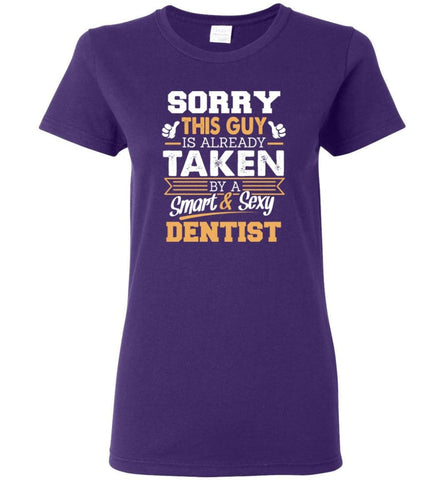 Dentist Shirt Cool Gift for Boyfriend Husband or Lover Women Tee - Purple / M - 8