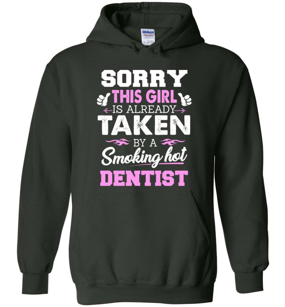 Dentist Shirt Cool Gift for Girlfriend Wife or Lover - Hoodie - Forest Green / M