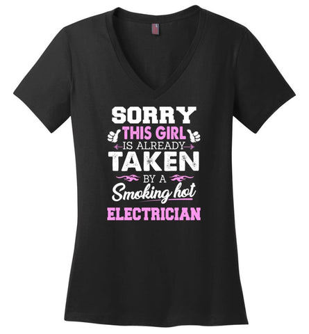 Dentist Shirt Cool Gift for Girlfriend Wife or Lover Ladies V-Neck - Black / M - 8