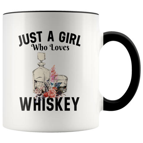 Just A Girl Who Loves Whiskey Premium Accent Mug