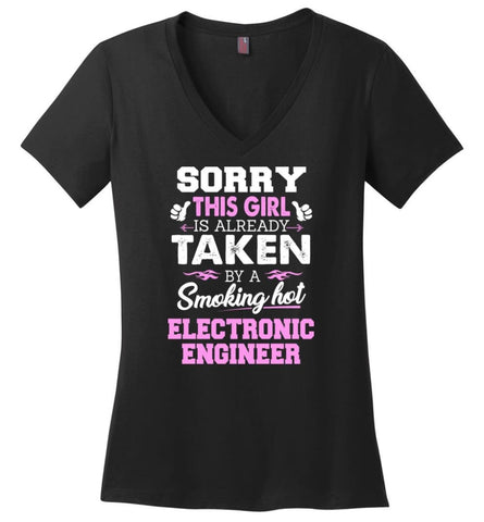 Dispatcher Shirt Cool Gift for Girlfriend Wife or Lover Ladies V-Neck - Black / M - 11