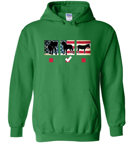 Dog Lovers Shirt I Love Dogs Vote - Hoodie - Irish Green / M