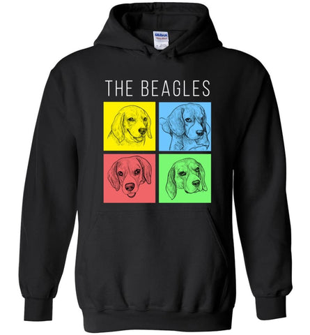 Dog Lovers Shirt The Beagles Style - Hoodie - Black / M