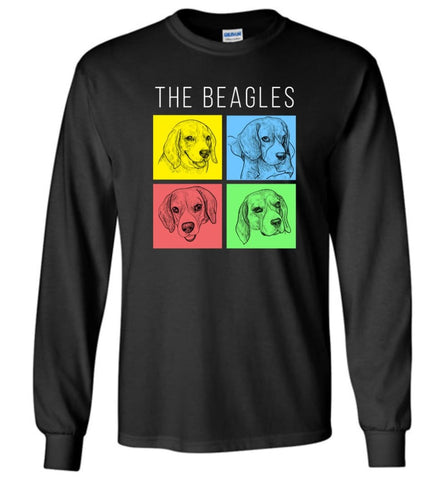 Dog Lovers Shirt The Beagles Style - Long Sleeve T-Shirt - Black / M
