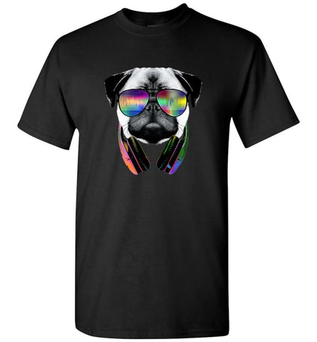 Dog Music Shirt With Dog On It Dog Face T Shirts Funny Dog Band Sweaters - T-Shirt - Black / S