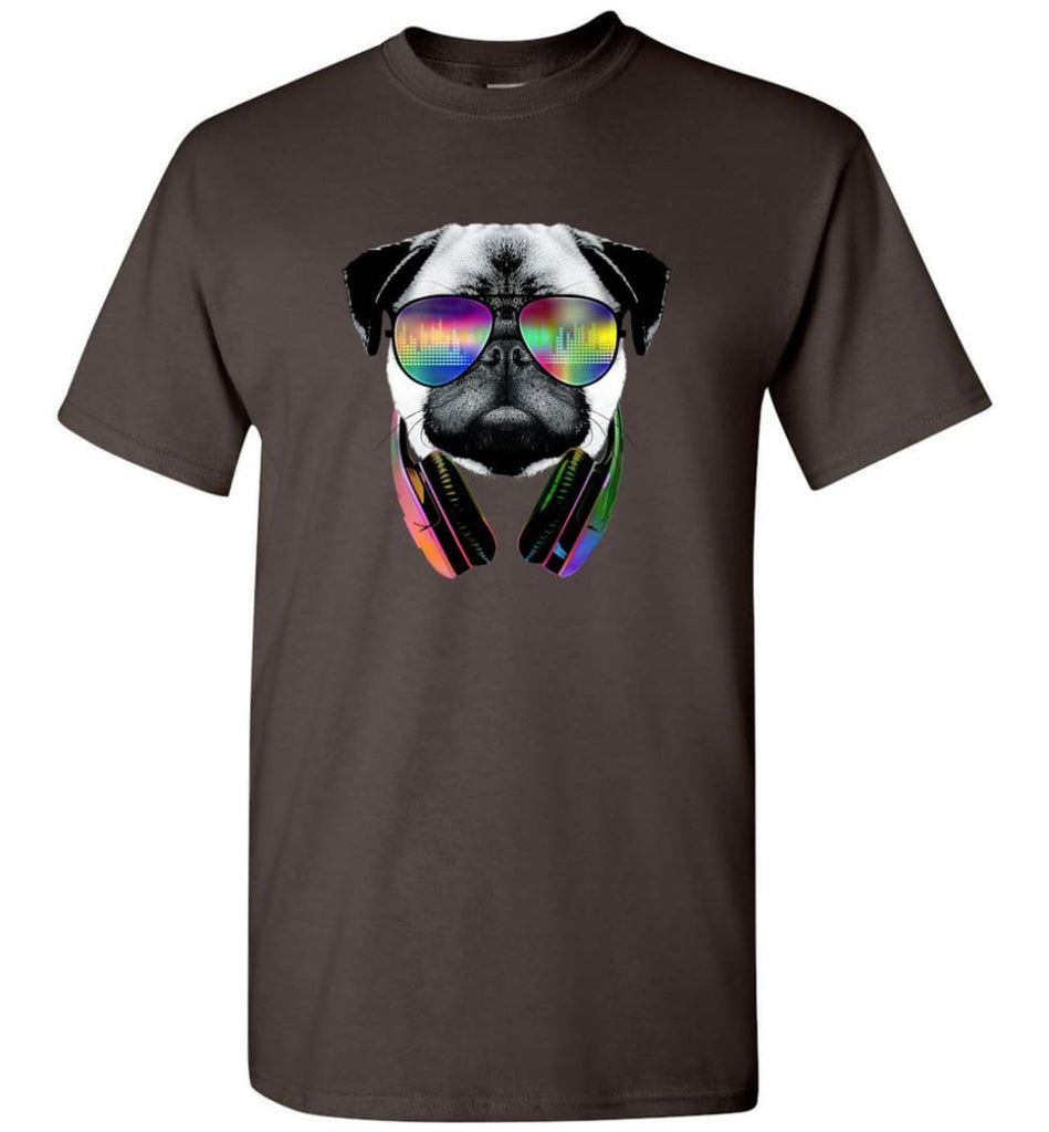 Dog Music Shirt With Dog On It Dog Face T Shirts Funny Dog Band Sweaters - T-Shirt - Dark Chocolate / S