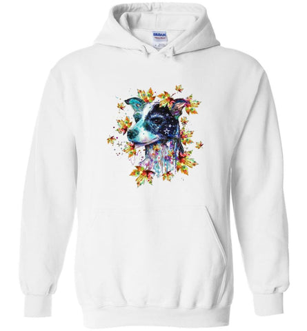 Dog Summer Dog Flower Dog Leaf - Hoodie - White / M - Hoodie