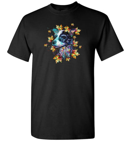 Dog Summer Dog Flower Dog Leaf - T-Shirt - Black / S - T-Shirt