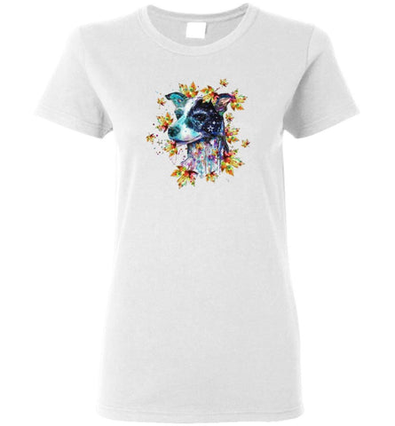 Dog Summer Dog Flower Dog Leaf - Women Tee - White / M - Women Tee