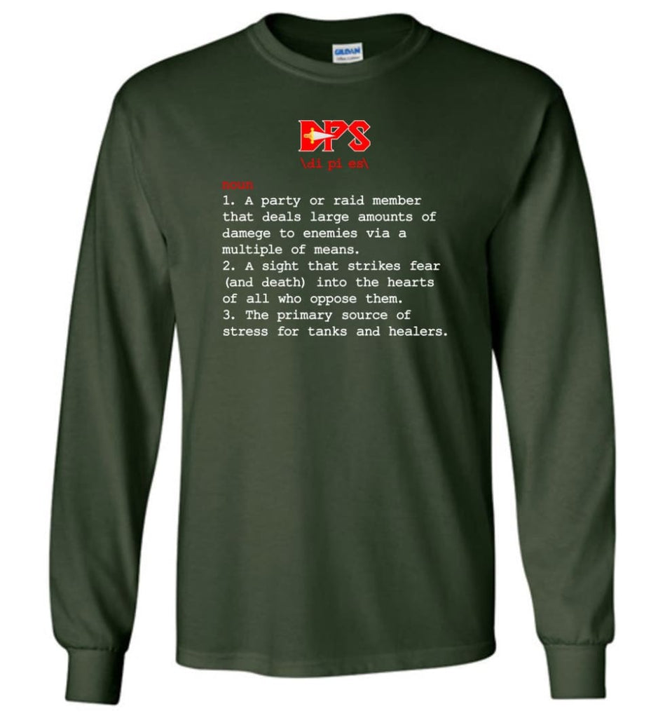 Dps Definition Dps Meaning Long Sleeve T-Shirt - Forest Green / M
