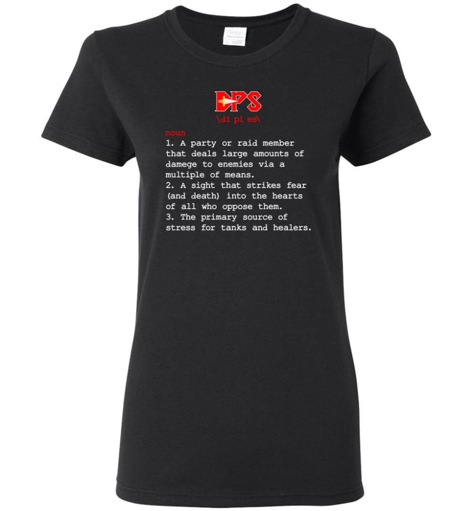 Dps Definition Dps Meaning Women Tee - Black / M
