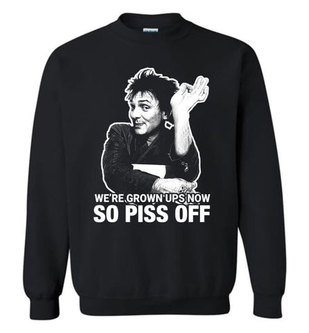 Drop Dead Fred Sweatshirt We’re grown ups now so piss off Drop dead fred Christmas sweater - Black / M