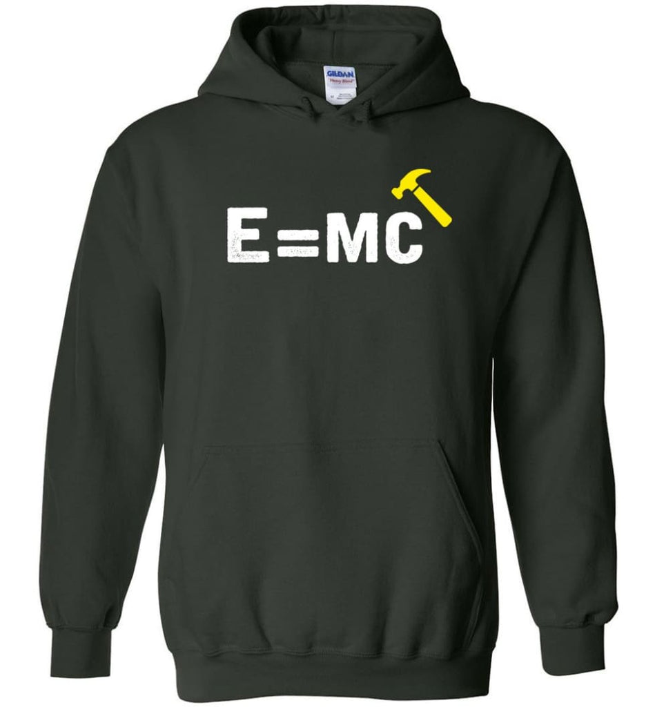 E Mc Hamme Funny Math Hoodie - Forest Green / M