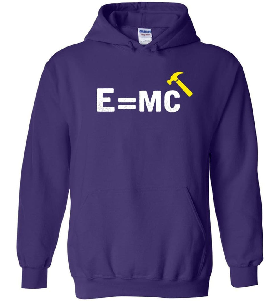 E Mc Hamme Funny Math Hoodie - Purple / M
