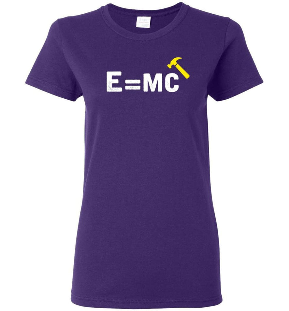 E= Mc Hamme Women Tee - Purple / M