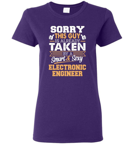 Electronic Engineer Shirt Cool Gift for Boyfriend Husband or Lover Women Tee - Purple / M - 11