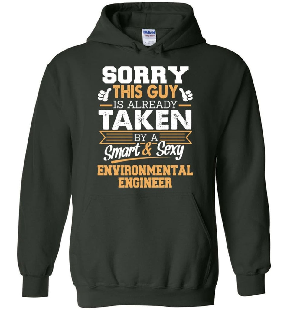Environmental Engineer Shirt Cool Gift for Boyfriend Husband or Lover - Hoodie - Forest Green / M