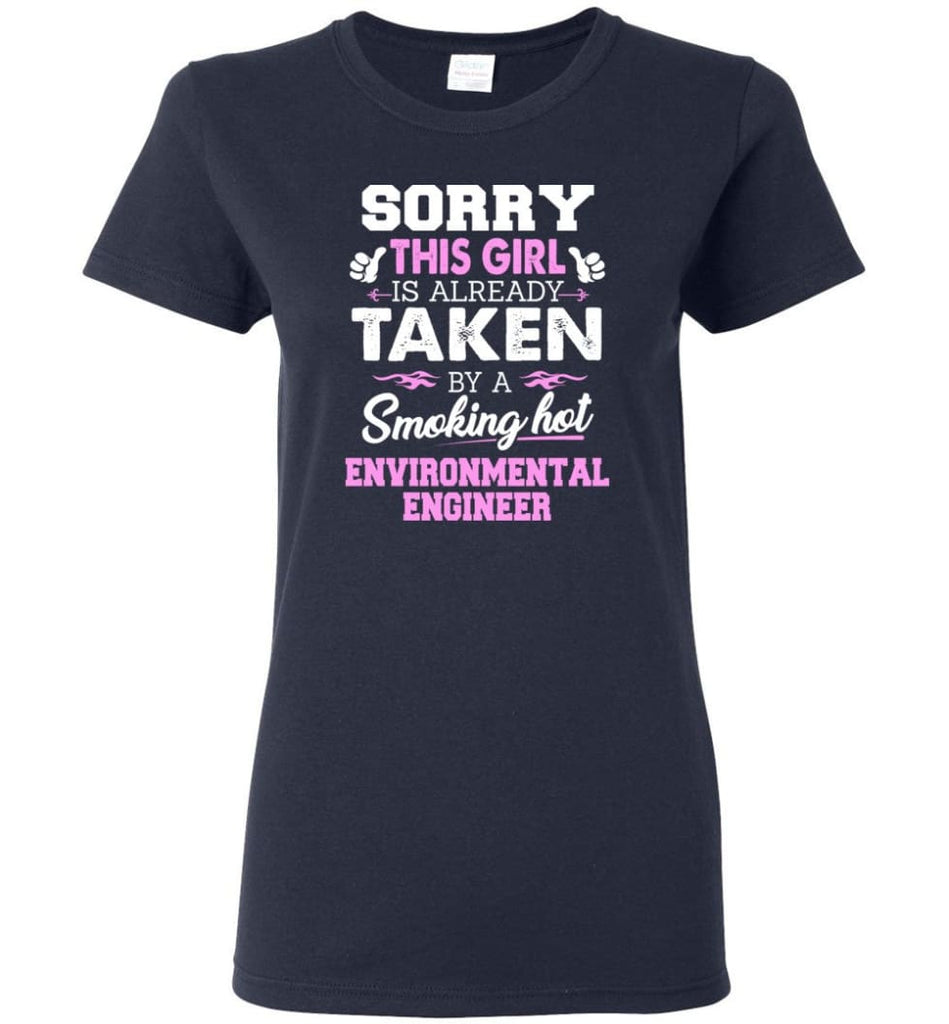 Environmental Engineer Shirt Cool Gift for Girlfriend Wife or Lover Women Tee - Navy / M - 14