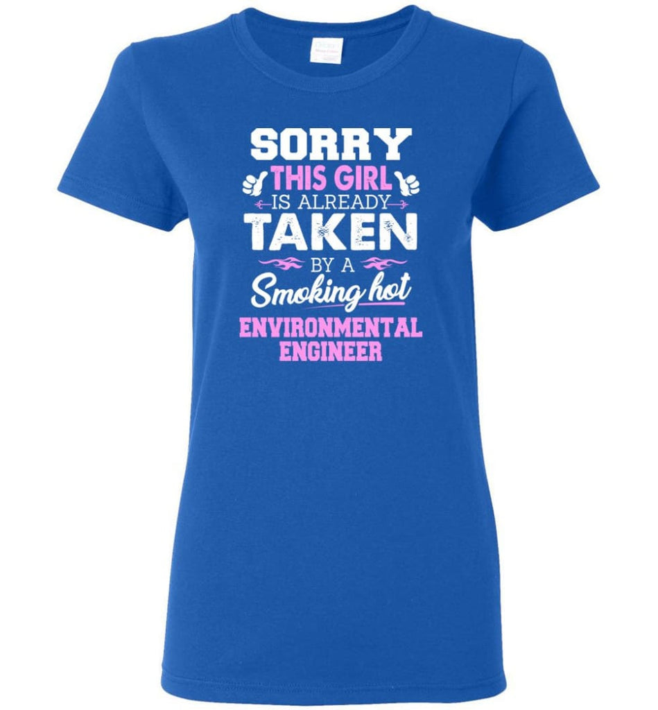 Environmental Engineer Shirt Cool Gift for Girlfriend Wife or Lover Women Tee - Royal / M - 14