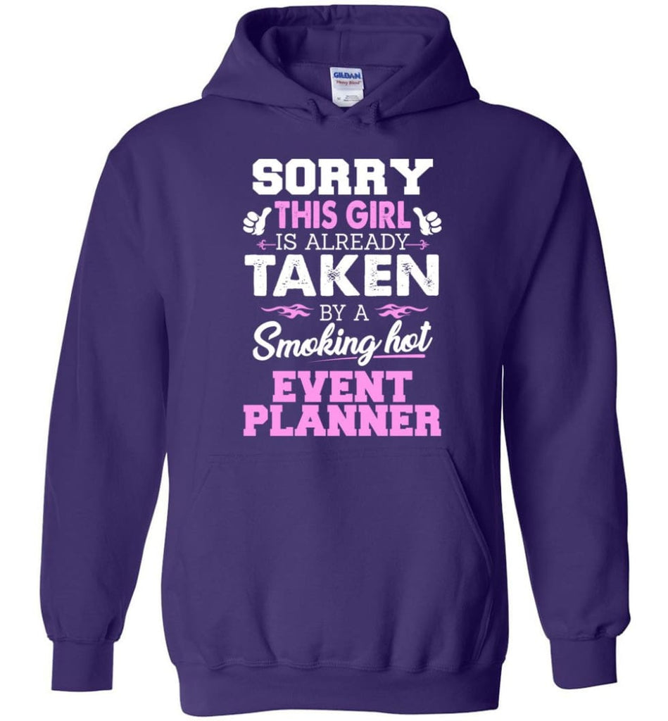 Event Planner Shirt Cool Gift for Girlfriend Wife or Lover - Hoodie - Purple / M