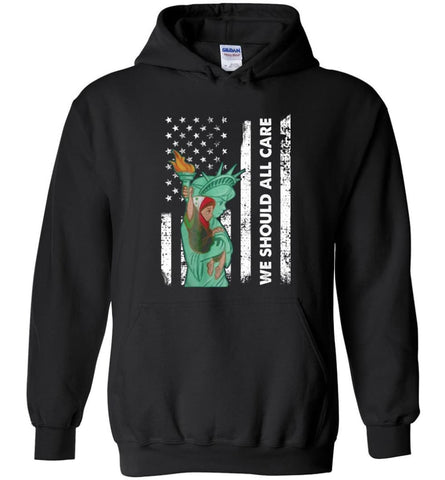 Families Belong Together American Flag We Should All Care - Hoodie - Black / M - Hoodie