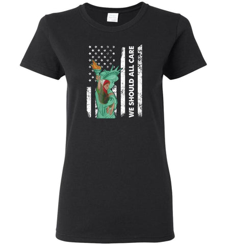 Families Belong Together American Flag We Should All Care - Women Tee - Black / M - Women Tee