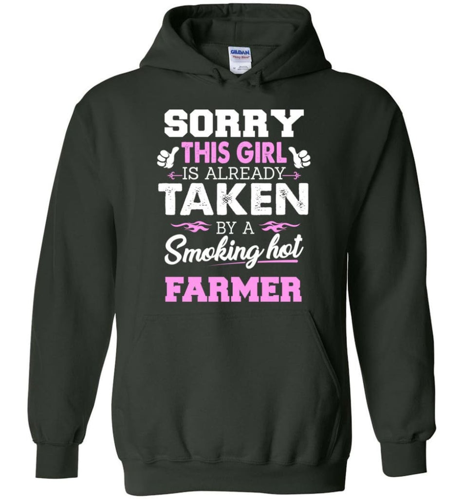 Farmer Shirt Cool Gift for Girlfriend Wife or Lover - Hoodie - Forest Green / M