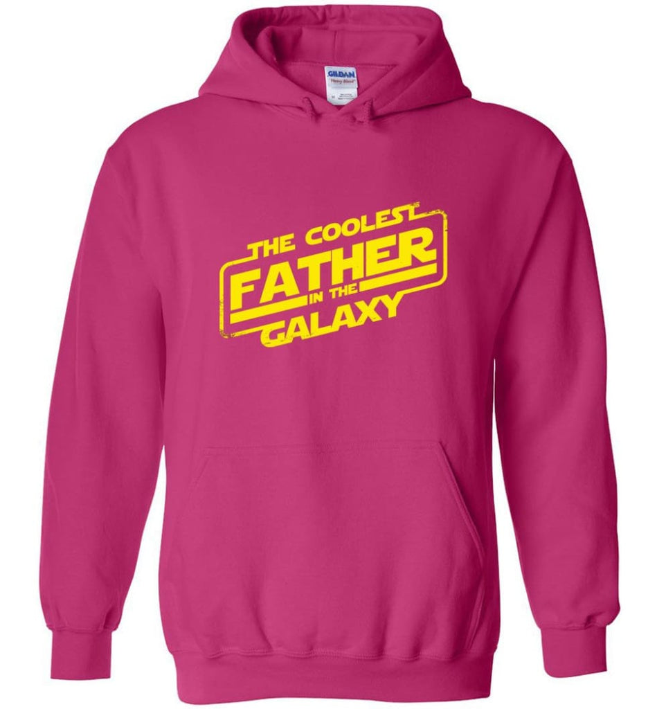 Father shirt The Coolest Father In The Galaxy Hoodie - Heliconia / M