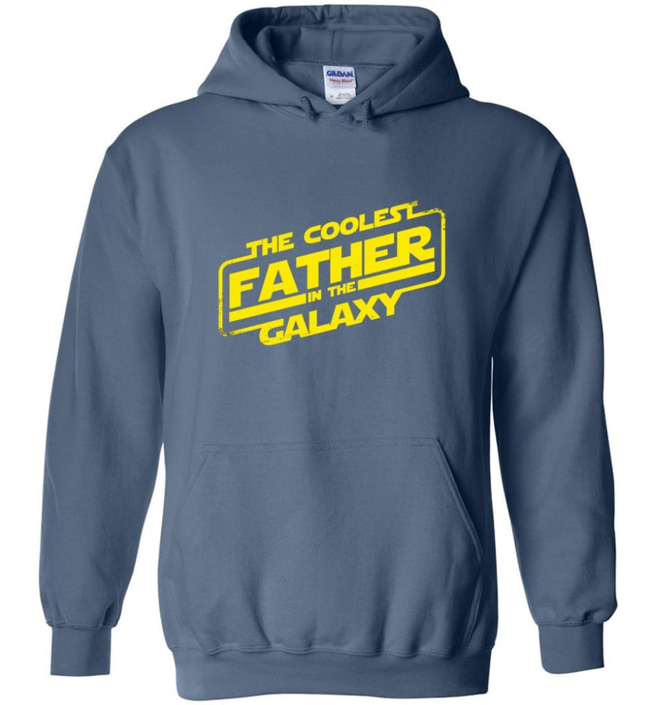 Father shirt The Coolest Father In The Galaxy Hoodie - Indigo Blue / M