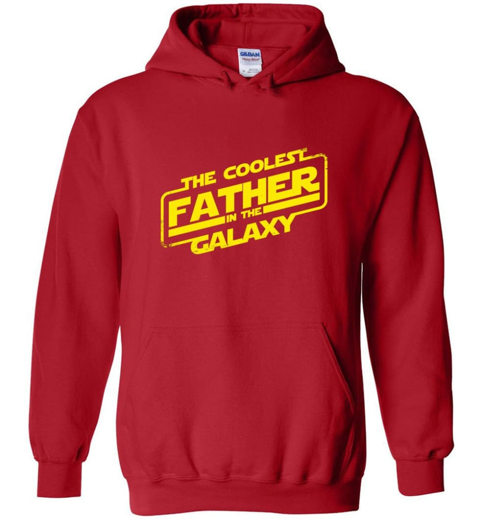 Father shirt The Coolest Father In The Galaxy Hoodie - Red / M