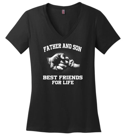 Father shirt The Coolest Father In The Galaxy Ladies V-Neck - Black / M