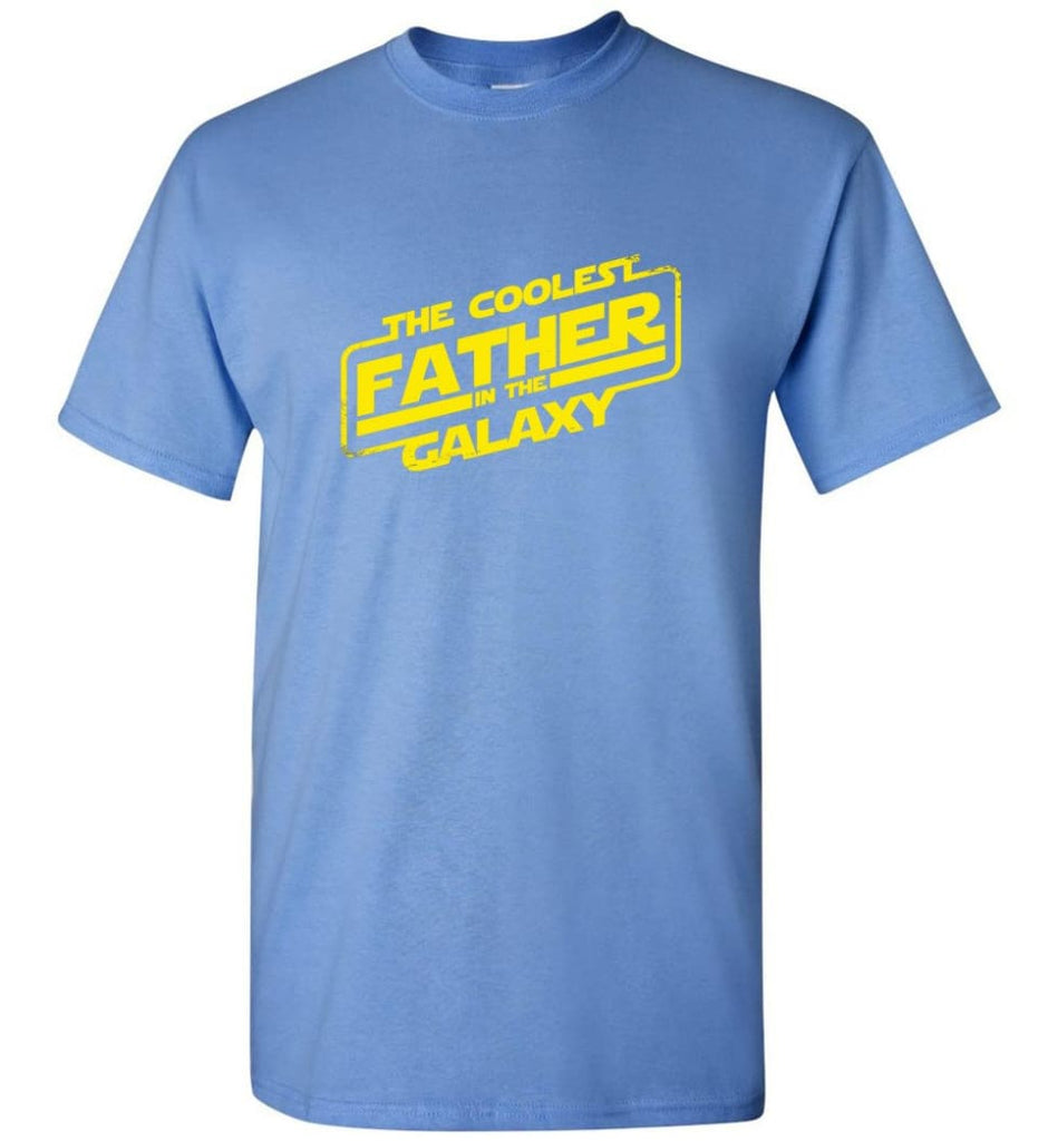 Father shirt The Coolest Father In The Galaxy - Short Sleeve T-Shirt - Carolina Blue / S