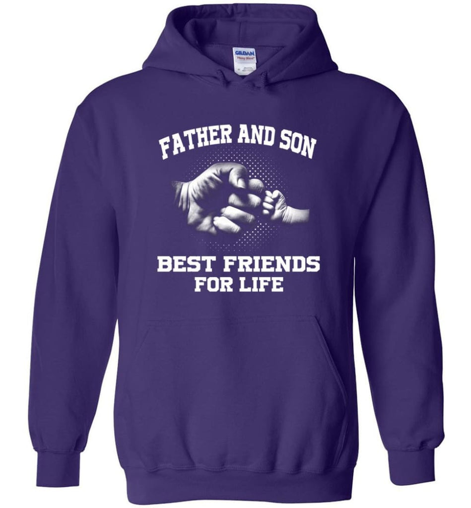 Father’s Day Shirt Father And Son Best Friend For Life Hoodie - Purple / M