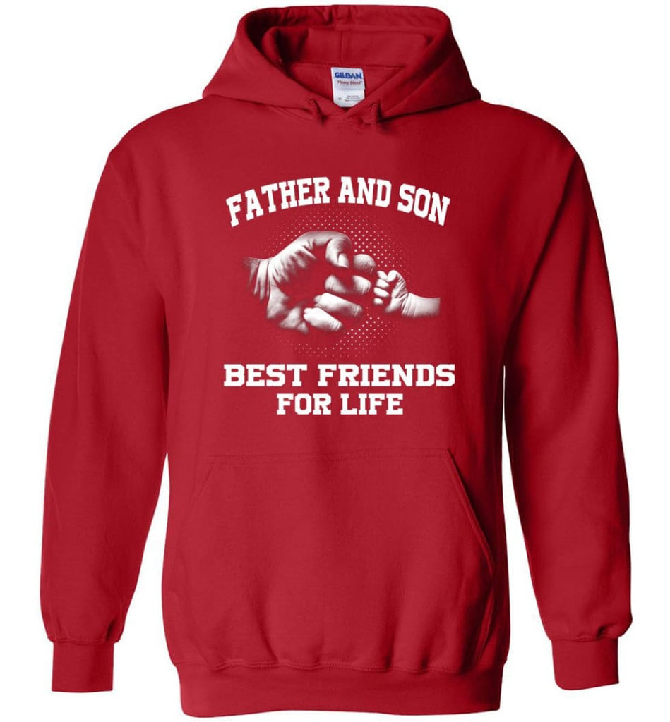 Father’s Day Shirt Father And Son Best Friend For Life Hoodie - Red / M