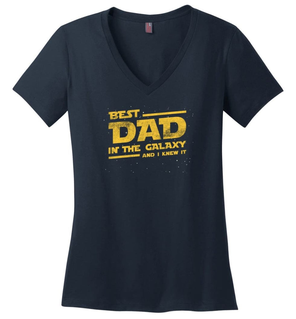 Father’s Day Shirt Father And Son Best Friend For Life Ladies V-Neck - Navy / M