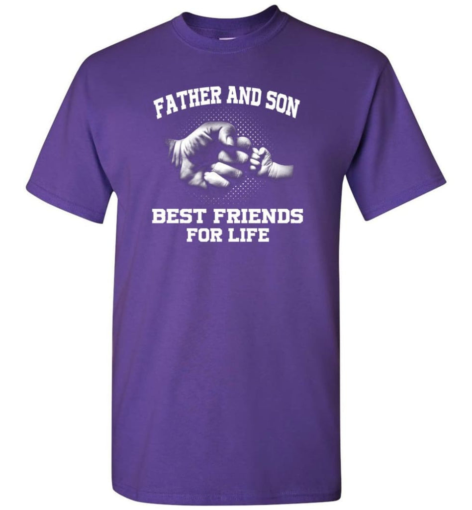 Father’s Day Shirt Father And Son Best Friend For Life - Short Sleeve T-Shirt - Purple / S