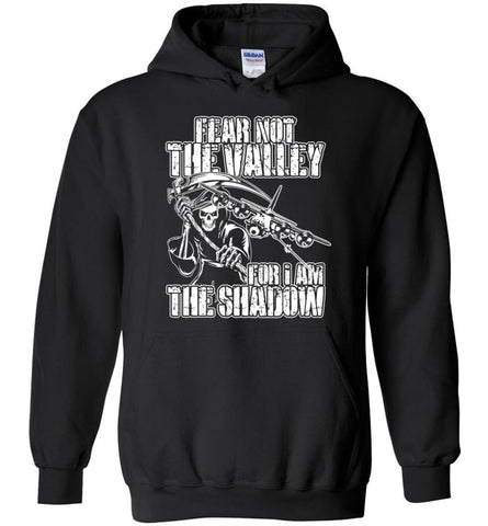 Fear Not The Valley For I Am The Shadow Hoodie - Black / M
