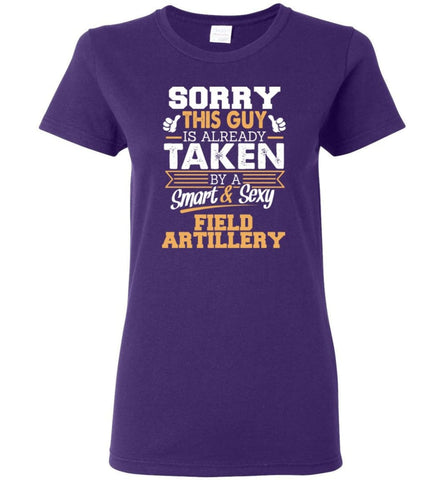 Field Artillery Shirt Cool Gift for Boyfriend Husband or Lover Women Tee - Purple / M - 6